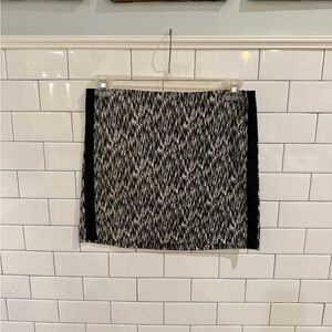 Willi Smith Black and White Mini Skirt